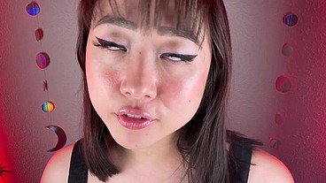 Cum on your Asian girlfriend’s face and tongue