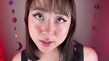 Cum on your Asian girlfriend’s face and tongue