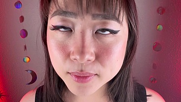 Cum on your Asian girlfriend’s face and tongue