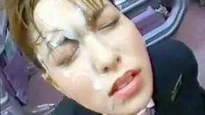 Japanese Flight Attendant Bukkake Gangbang Extravaganza