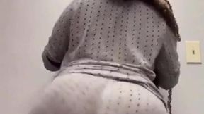 Redhead with big tits gets it done