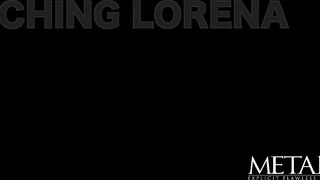 Cute blue-eyed blonde masturbates over her favorite porn model