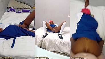 Stepdaddy fucks 18 year old school slut in uniform