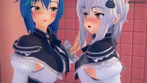 Rias Watch Akeno Fucking and Xenovia & Koneko Lesbian Sex - Dxd Ntr Madness Series