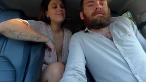 Spraying milk and drinking my Lyft drivers sperm for a free ride. Part 2 on only fans.