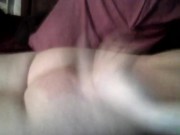 Spanking myself with TV remote OUCH