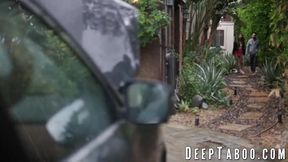 Nicole Doshi moans with pleasure as her tight Asian pussy gets drilled by Tommy Pistol's big cock