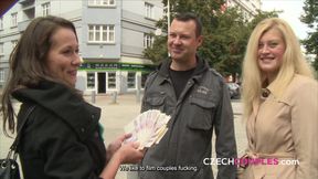 Streetside fucking with a hot Czech couple (Czech Couples)