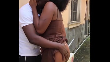 Real sex-tape of a man fucking his neighbor'_s wife, at the backyard before taking her inside for a hardcore fuck  (Full video on RED)