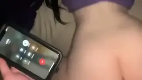 Cheating girlfriend gets drilled while on the phone