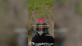 LOVEHOMEPORN - I ejaculated in her mouth in the woods