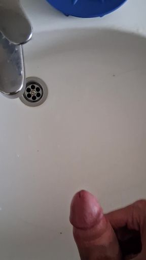 Squirted into the sink