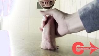 College slut gets his holes stretched in Campus Gloryhole 91 Meaty Ginger Pipe