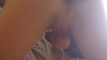 Like a milking cow, spreading legs, I squirt on the couch because of a strong ass fucking