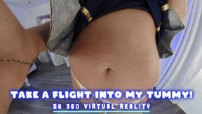 Take A Flight Into Her Tummy! Ft Goddess Fina - 5K 360 VIRTUAL REALITY VR