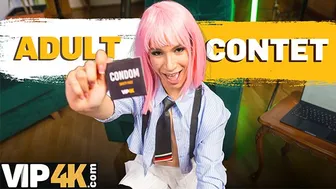 Pink haired camgirl Megan Love fucks her debt collector on stream
