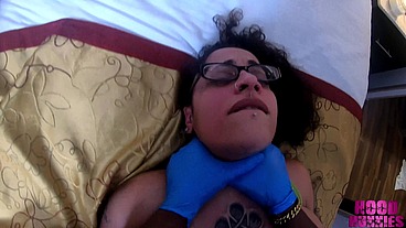 Blackstar fucks the hell out of mega boob latina Reeses pieces