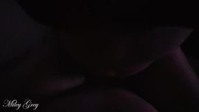 Dirty Tina's 18yo slutty ride on big white cock