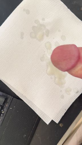 Rubbing one out at work!