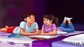 Babe Enjoys Steaming Summer Threesome with Muscular Guys in Hot Tentacle Parlor