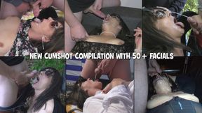 Cumshot compilation with over 50 facials in one movie