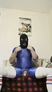 HairyGooner Spandex Jumpsuit and Long Socks Gooner demon Bate with Mask