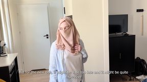 "I've never seen anything like that before." Shy arab stepmom can't take her eyes off her stepson's uncut dick in a shared bed.