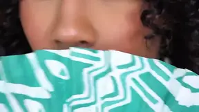 Black beauty with small jugs enjoys naughty fun with OLDER WOMAN