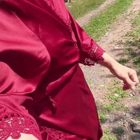 Pissing Outside Near Grape Tree