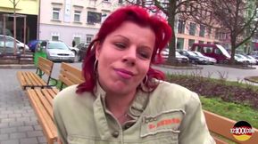 Hot MILF From Germany with Red Hair Gets Throat Filled