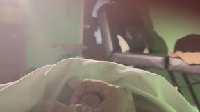 Tattooed penis with heart shaped implant drops a huge load