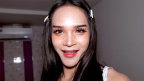 ”Asian femboy teen cutie assfucking penetration after admiring her sexy body”