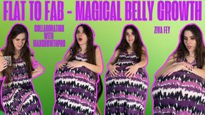 4K Ziva Fey - Flat To Fab - Magical Belly Growth