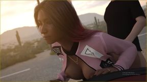 Black Milf Fuked By 18 Plus Boy Huge Cock Standing Doggystyle Sex On Car