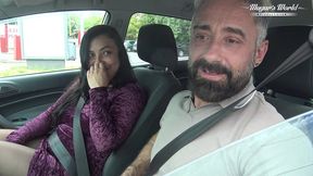 behind the scenes of hairy christina santes banging in the car