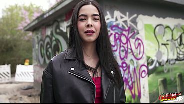 GERMAN SCOUT - Slim and Small Tits Latina Girl Kubera Fortuna at First Casting Fuck