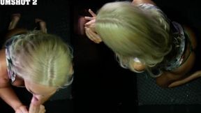 Blonde milf Alexis Malone gets double penetration at a gloryhole