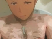 Cartoon male camera scroll