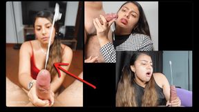 Huge Cumshot Compilation - so Much Cum! What Does He Eat?