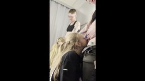 Using My Lesbian Slut In A Cothing Store Risky Lesbian Public Sex