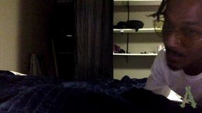 Ebony Babe Eats BBC and Gets Creampie POV
