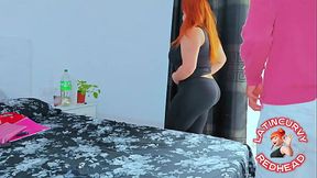 CURVY REDHEAD FINISHES HER YOGA CLASS AND GETS FUCKED HARD BY HER HOT TEACHER - Role Play