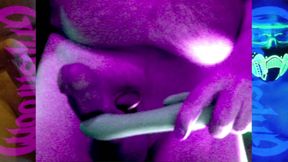 Cymon's Purple Cumshot Seated Broadcast