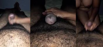 Intimate Moments: Girlfriend Pleasures Boyfriend for a Satisfying Surprise!