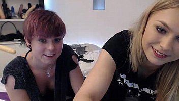 Young Dutch girls have a playful sleepover, teasing and flashing each