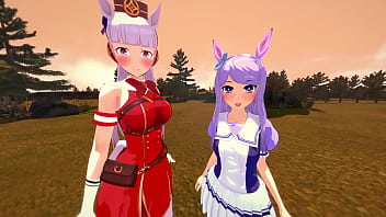 THREESOME FUCK WITH GIRLS - UMA MUSUME PORN (ウマ娘)