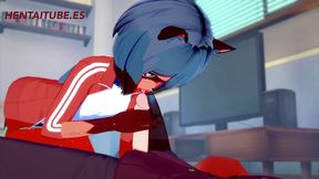 bna hentai - michiru handjob, blowjob and fuck - yiff hentai