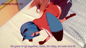 bna hentai - michiru handjob, blowjob and fuck - yiff hentai