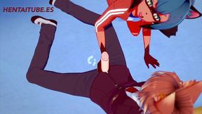 bna hentai - michiru handjob, blowjob and fuck - yiff hentai