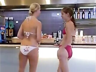 lesbos crazy day at the swimming pool